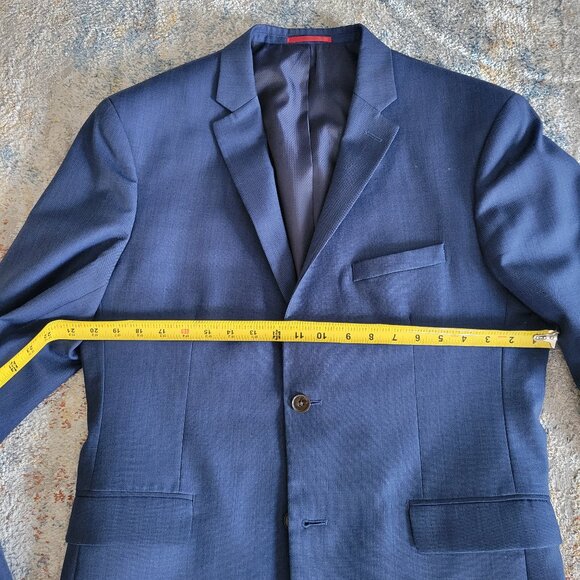 R W & Co Tailored Fit Suit 40L - with 34" Waist - Lighter Bright Blue - Picture 1 of 9